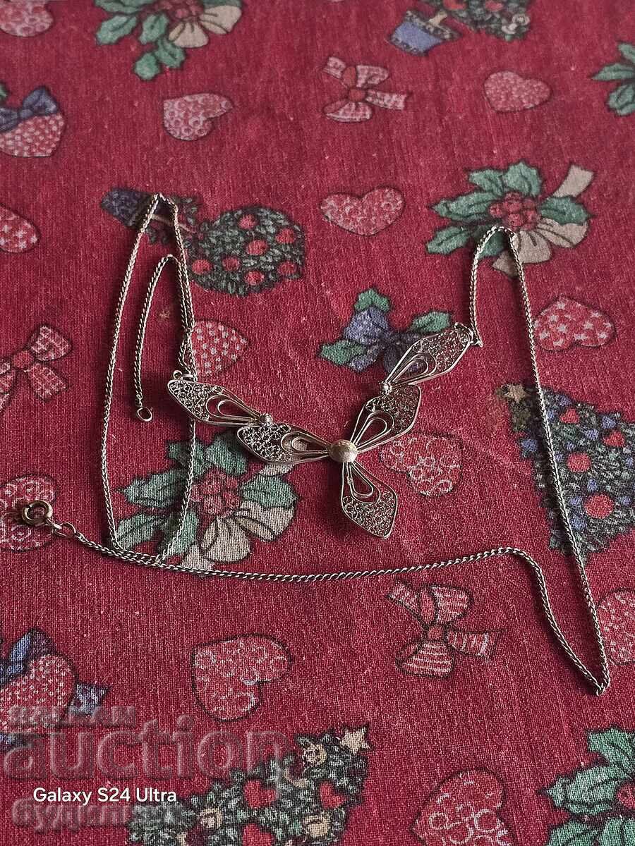 Silver Massive Filigree Necklace. 69cm. Listing over 100 Auctions with price 64.99 BGN | € 33.23 Silver Massive Filigree Necklace. 69cm. Listing over 100 Auctions with price 64.99 BGN | € 33.23