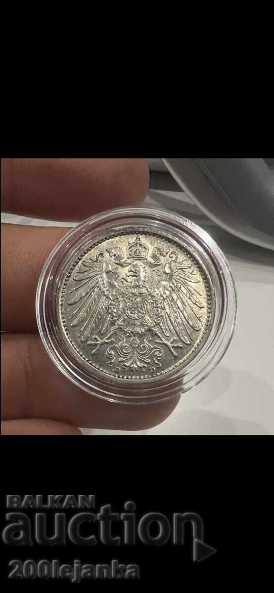 1 μάρκο 1908 ε.γ με τιμή 40.00 BGN | € 20.45