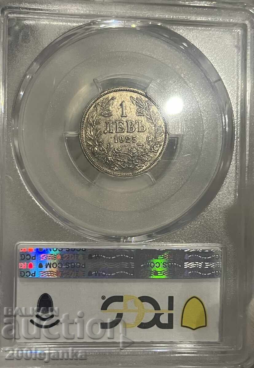1 lv 1925g PCGS MS64 cu preț 320.00 BGN | € 163.61