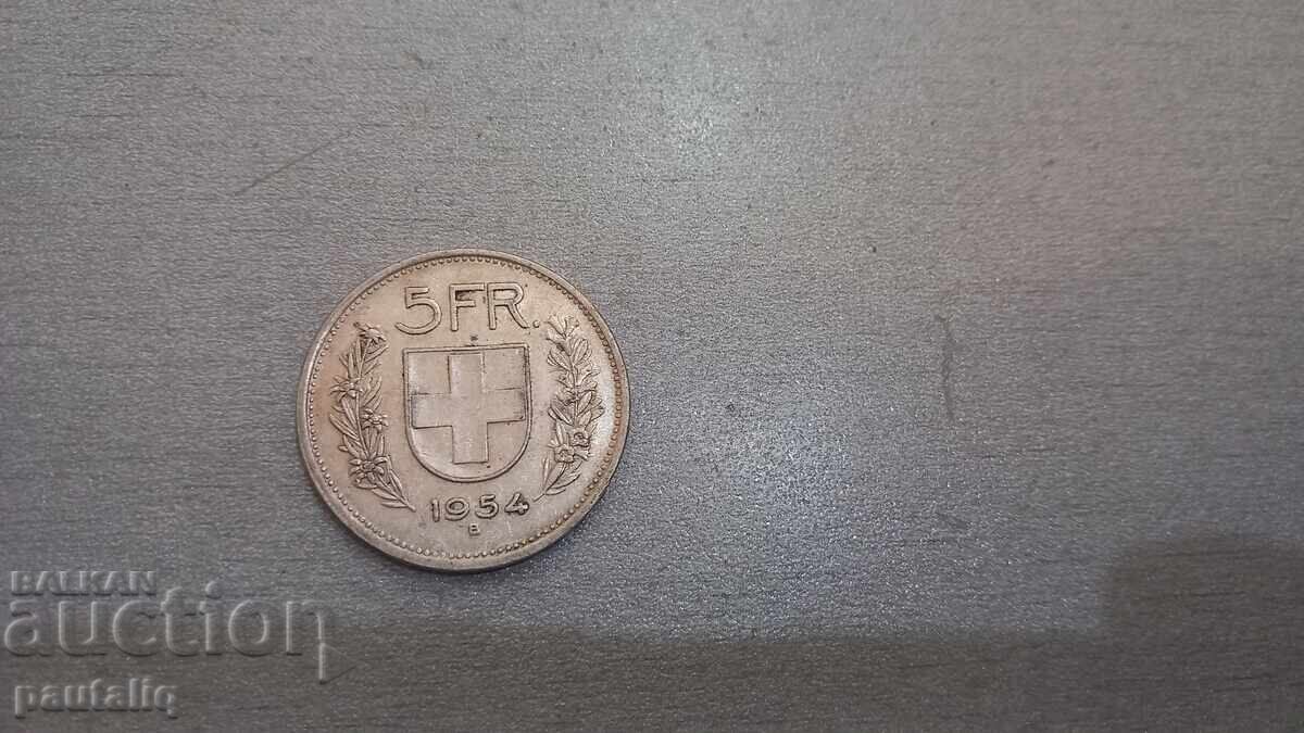 5 Φράγκα 1954 γρ Γράμμα Β με τιμή 36.00 BGN | € 18.41