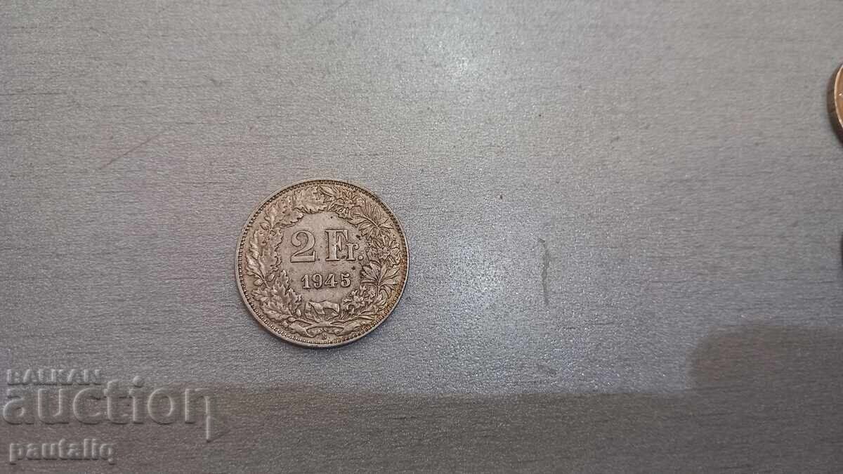 2 Франка 1945 г Буква В с цена 31.00 лв. | € 15.85 2 Франка 1945 г Буква В с цена 31.00 лв. | € 15.85