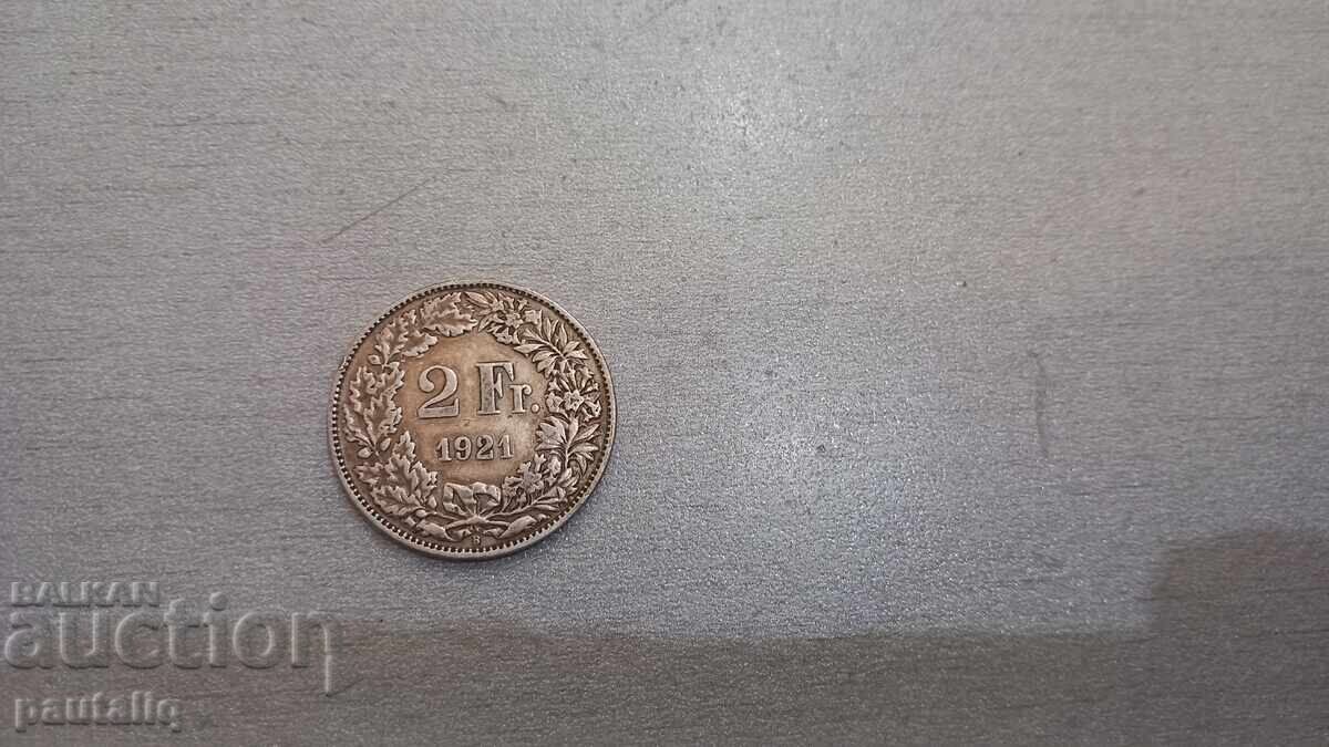 2 Φράγκα 1921 γράμμα Β