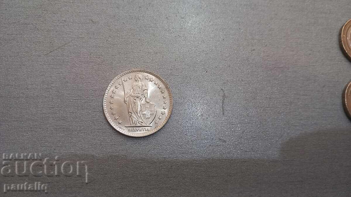 2 Франка  1963 г Буква В с цена 40.00 лв. | € 20.45