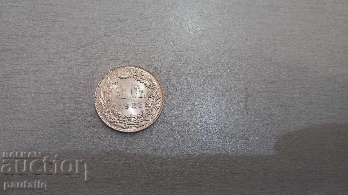Аукцион 2 Франка  1963 г Буква В