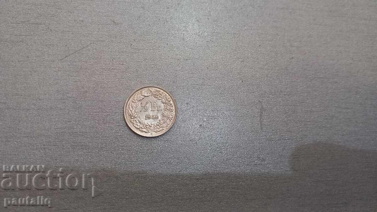 1|2 Φράγκο 1959 γρ Γράμμα Β με τιμή 10.00 BGN | € 5.11