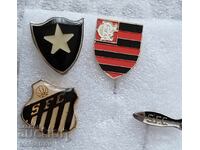 Ποδόσφαιρο 4 σήματα βραζιλιάνικων ποδοσφαιρικών ομάδων