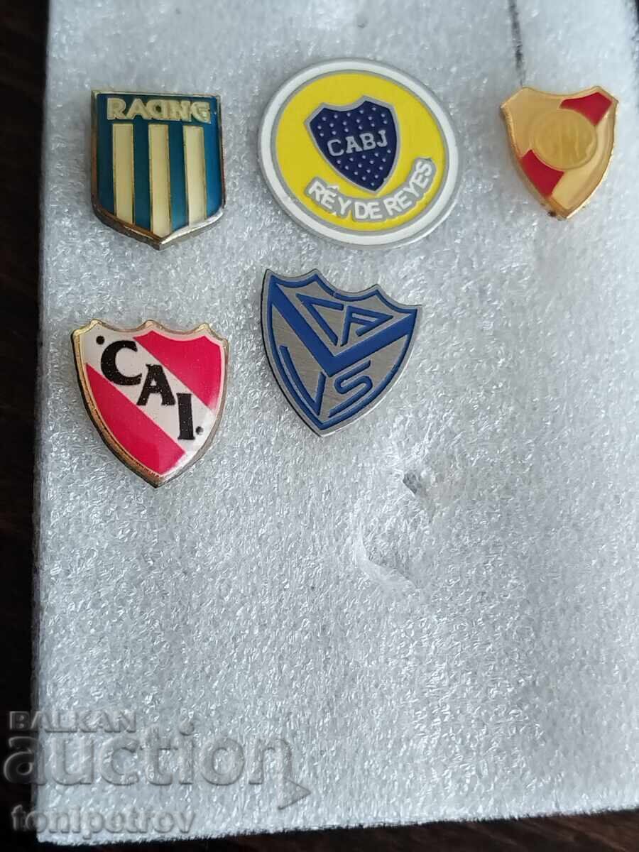 Futbol 5 σήματα Αργεντίνικων ποδοσφαιρικών ομάδων