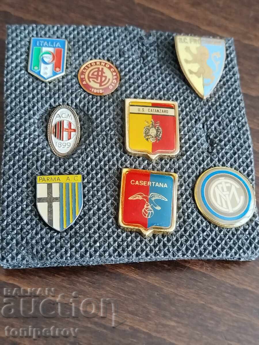 Football 8 Badges Italian Football Teams Football 8 Badges Italian Football Teams
