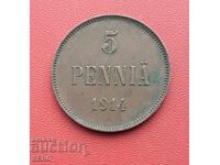 Rusia/pentru Finlanda/ 5 peni 1914
