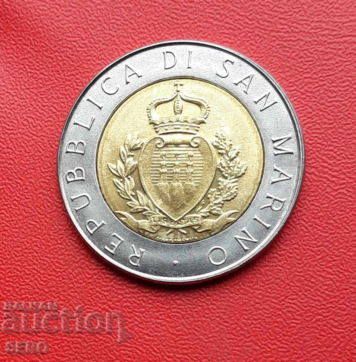 Сан Марино-500 лири 1987 с цена 3.01 лв. | € 1.54