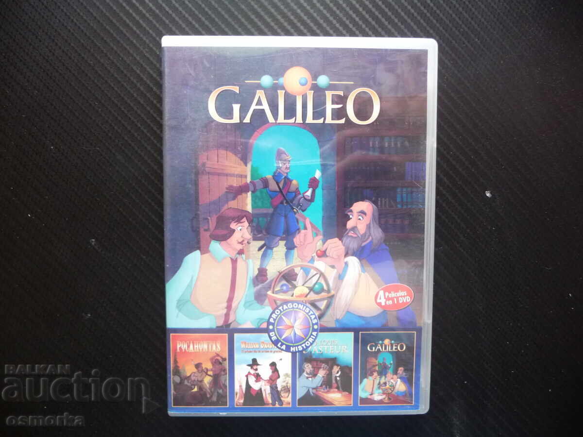 Galileo DVD Film: 4 Films About Famous Hero Scientists and Inventors