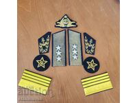 Set de epoleți de paradă comandant al Marinei Militare a R.P.B