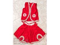 Set of Antique Children's Vest and Apron from Folk Costume