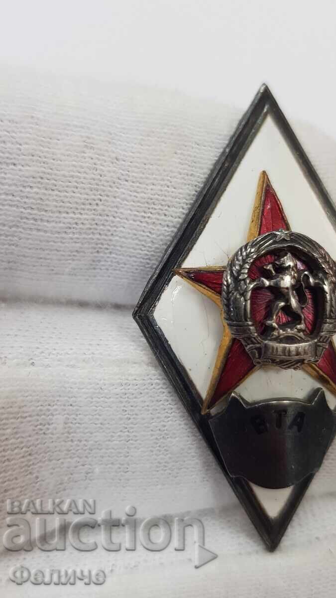 Livrarea Rare, Insigna Militară Timpurie, ROMB "VTA" - 1950-1955