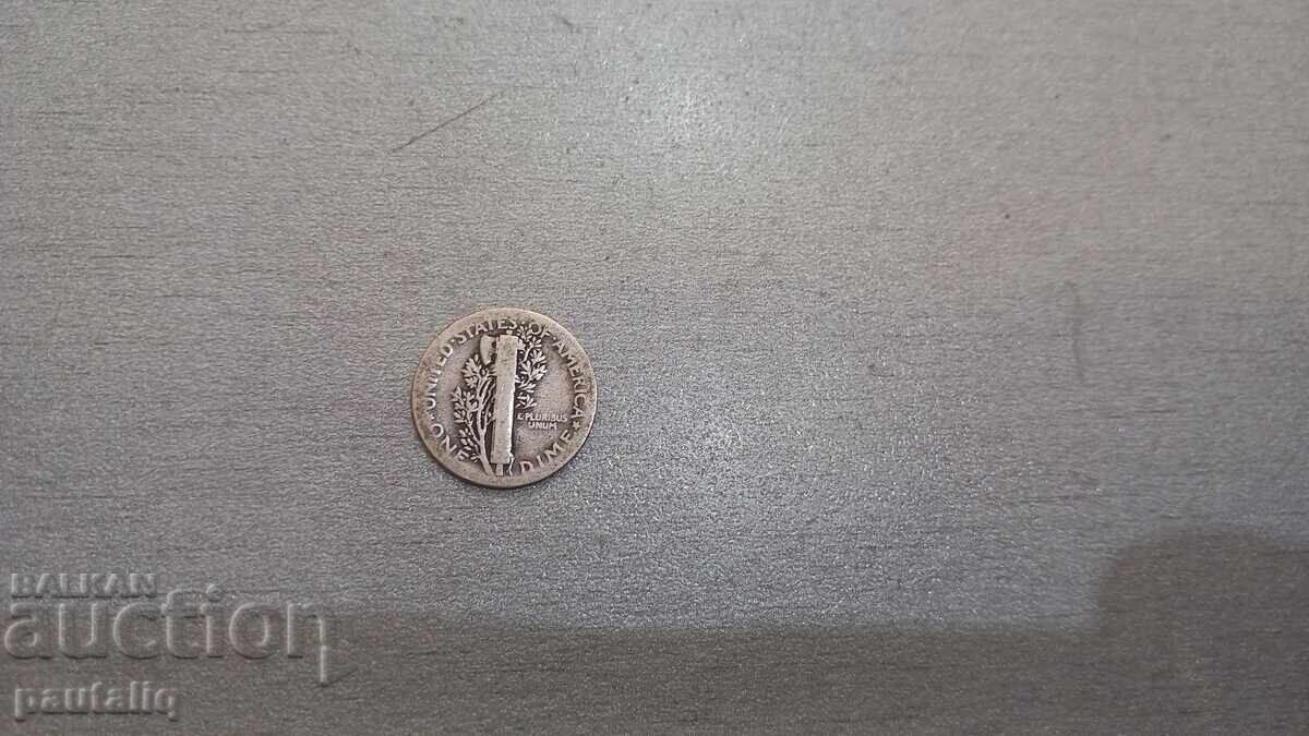 Аукцион 10 цента 1925 г САЩ