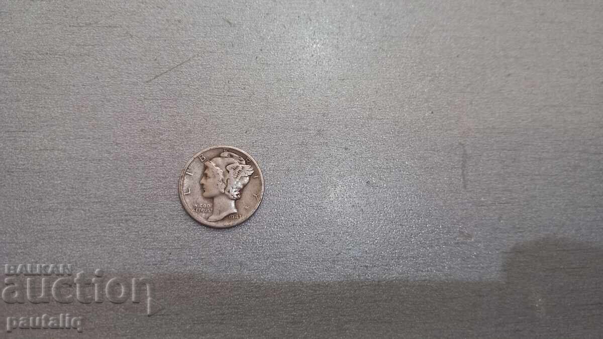 10 cents 1943 USA with price 10.00 BGN | € 5.11 10 cents 1943 USA with price 10.00 BGN | € 5.11