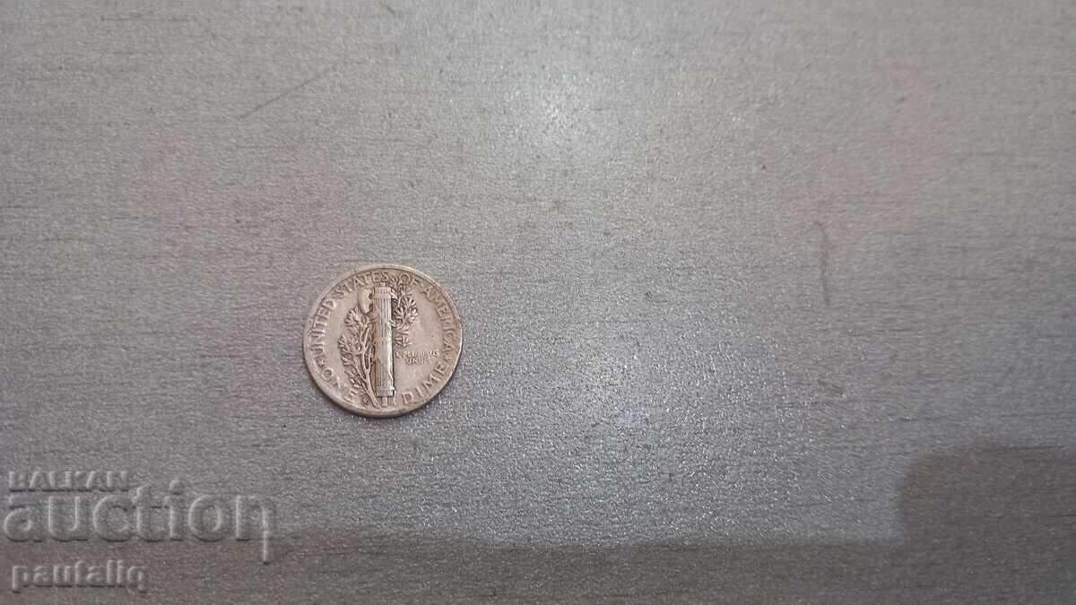 10 cents 1944 USA with price 10.00 BGN | € 5.11 10 cents 1944 USA with price 10.00 BGN | € 5.11