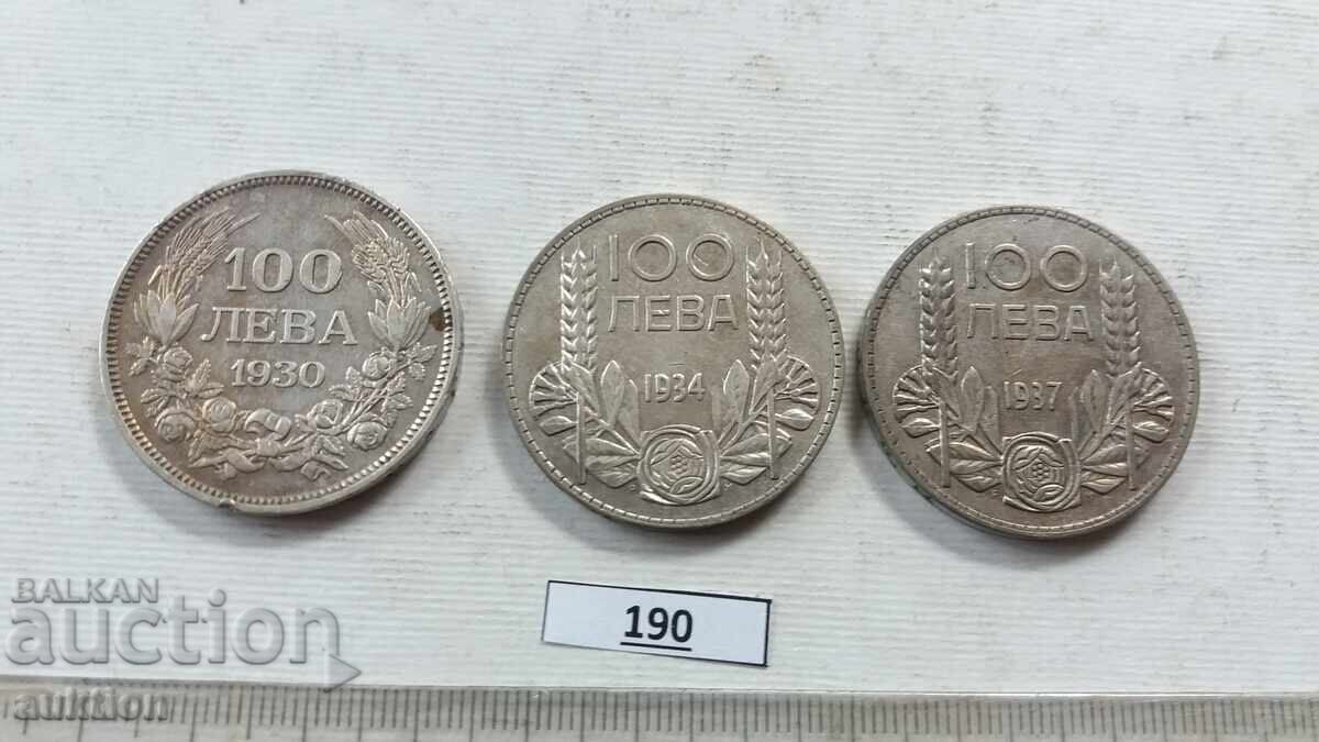 COLLECTION 100 LEVA 1930, 1934 AND 1937 YEAR