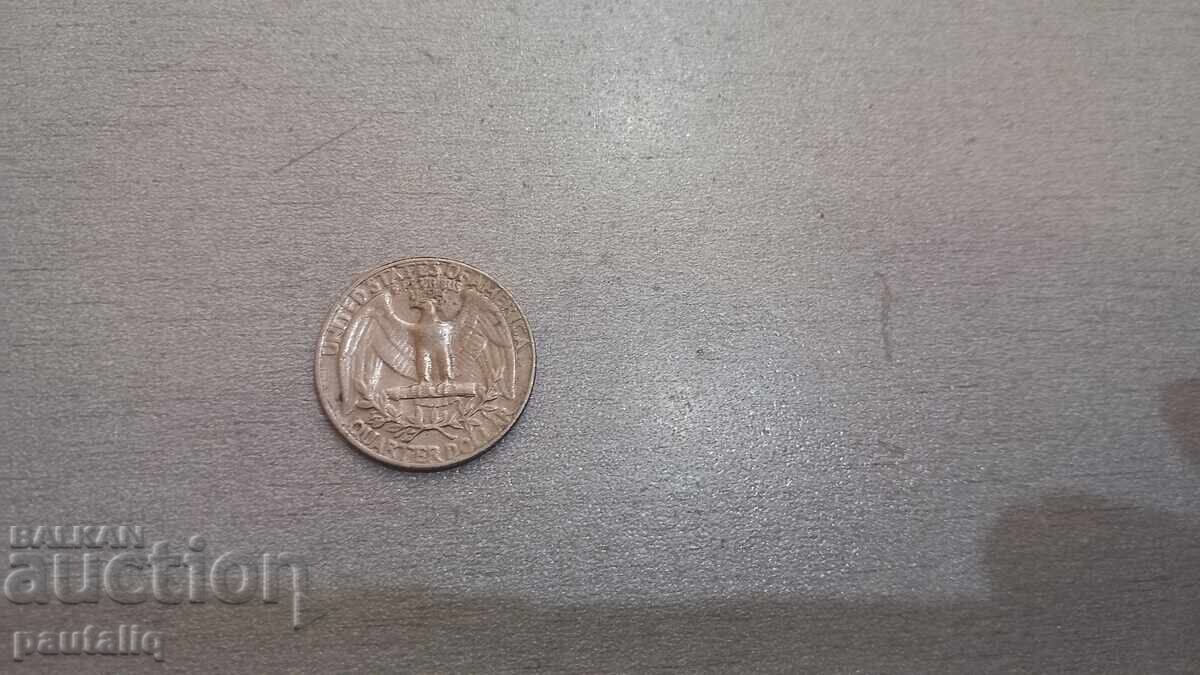 1/4 δολάριο 25 σεντ 1973 ΗΠΑ με τιμή 1.00 BGN | € 0.51