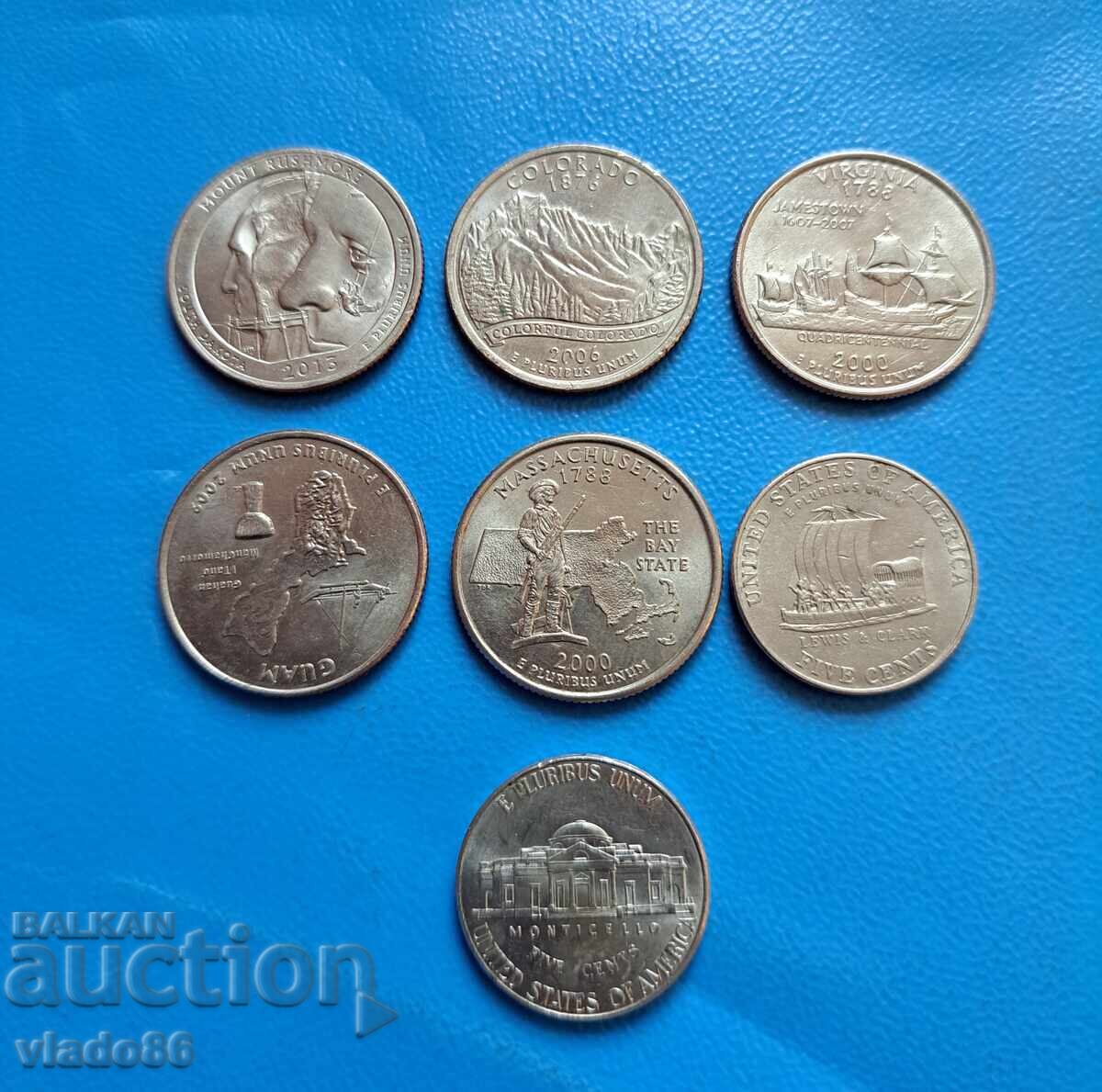 Παρτίδα επετειακών κουόρτερ, επετειακά 5 σεντ ΗΠΑ Παρτίδα επετειακών κουόρτερ, επετειακά 5 σεντ ΗΠΑ