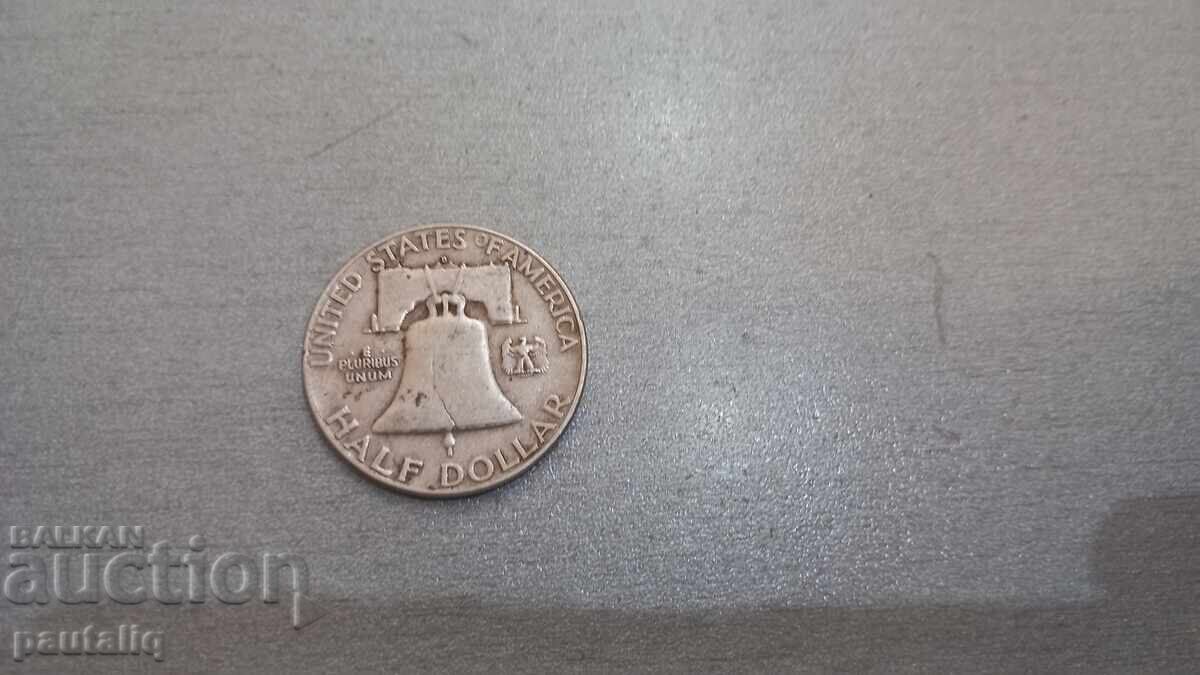 Аукцион 1/2 долар 50 цента 1950 г САЩ Аукцион 1/2 долар 50 цента 1950 г САЩ