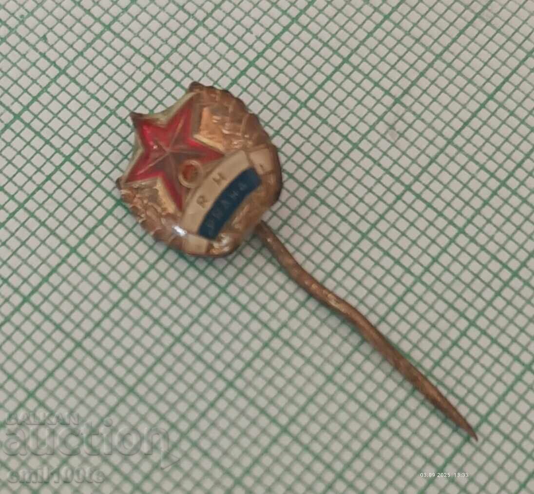 Delivery of Badge - Football Club Ruda Hvezda Prague Czech Republic