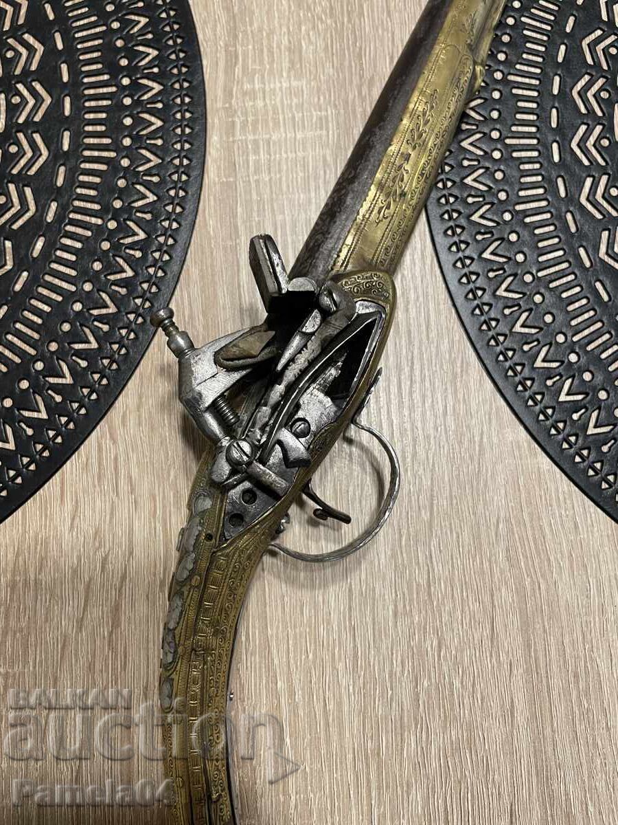 Auction Flintlock Arnaut pistol, pistol, shishane, boylia Auction Flintlock Arnaut pistol, pistol, shishane, boylia