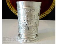 Ceașcă de vin din cositor seria Lindenwirtin, cântec de dragoste