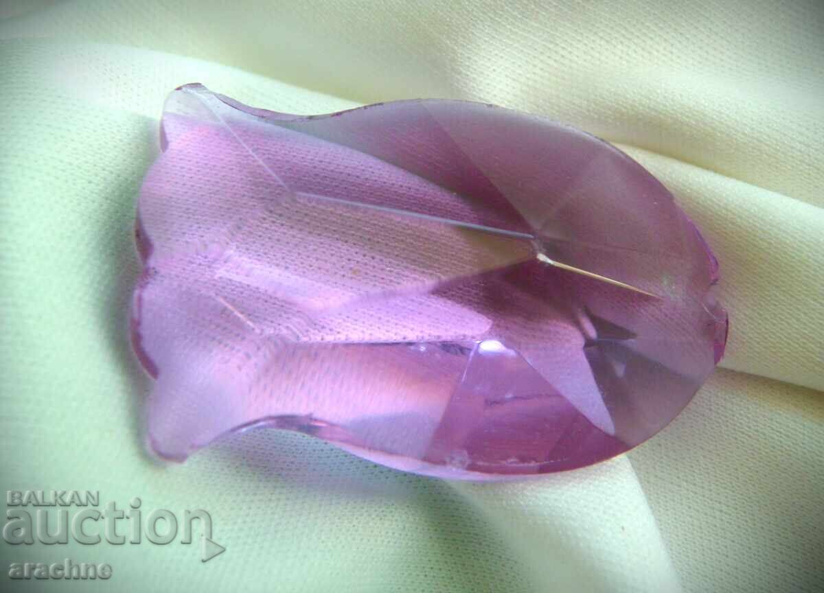 Rare neodymium glass fish, ZBS, Czechoslovakia, 60s with price 60.00 BGN | € 30.68