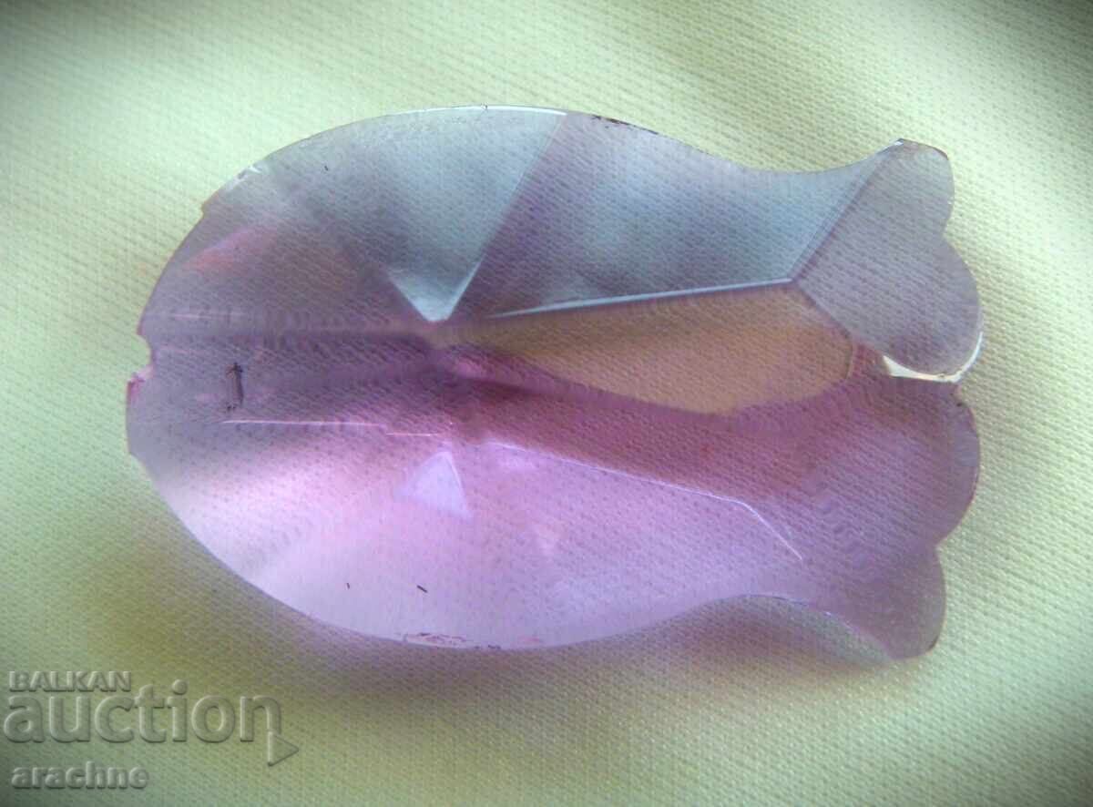 Delivery of Rare neodymium glass fish, ZBS, Czechoslovakia, 60s