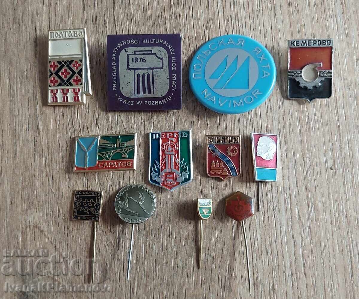 Insigne pentru colecționari, 12 bucăți