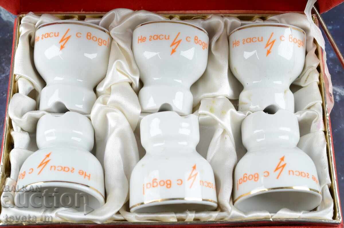Porcelain alcohol service, advertising, social with price 25.00 BGN | € 12.78 Porcelain alcohol service, advertising, social with price 25.00 BGN | € 12.78