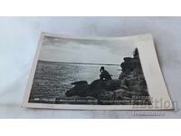 Carte poștală Pomorie Stâncile Yavorov Apus de soare