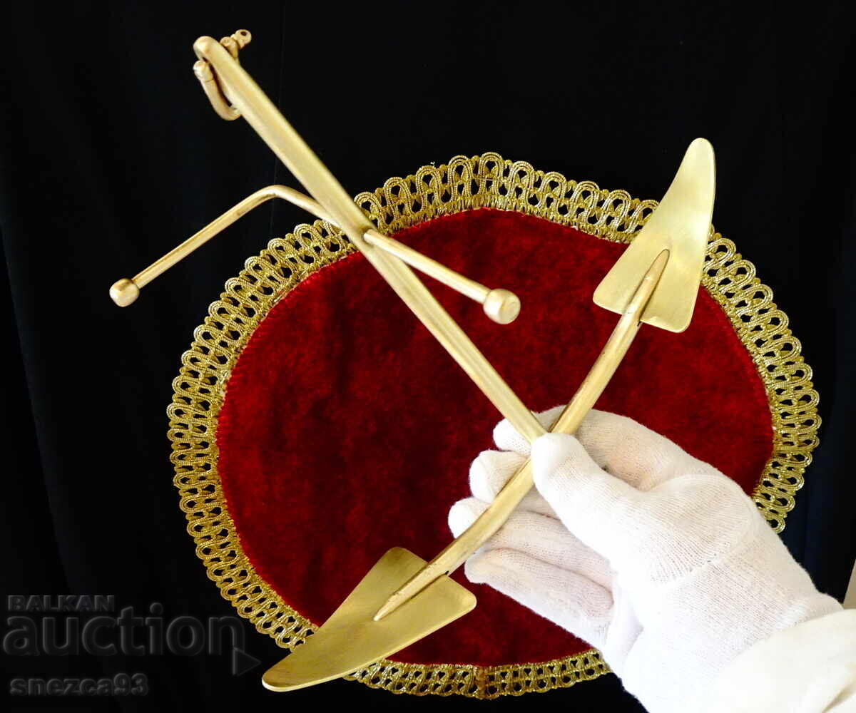 Бронзова морска котва 24 см.