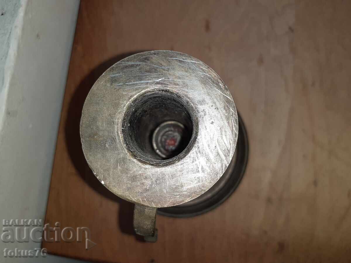 Стар бронзов свещник с механизъм за регулиране на свеща - 6