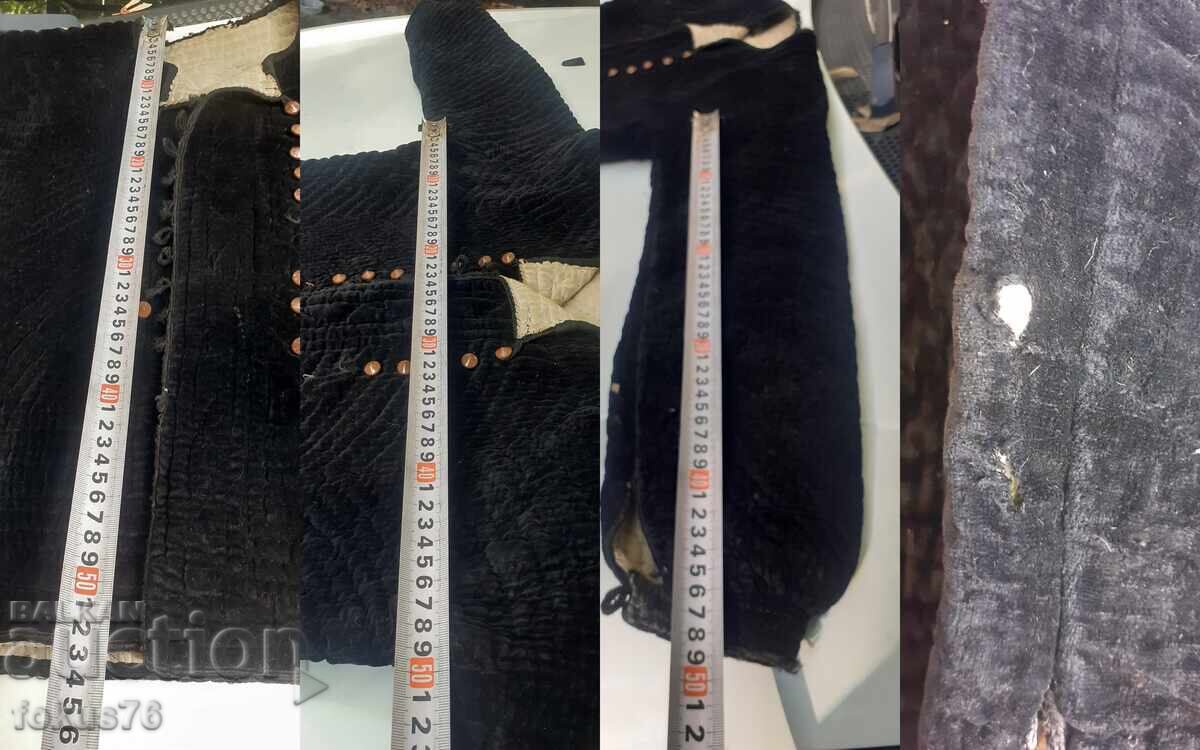 Old Revival Outer Garment Anteriya Costume - Black Velvet - 5