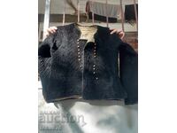 Haină veche renascentistă anterie costum popular - catifea neagră