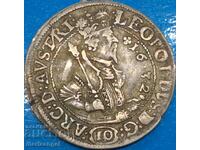 Austria 10 Kreuzer 1632 Leopold V Tyrol Silver - RARE!!!