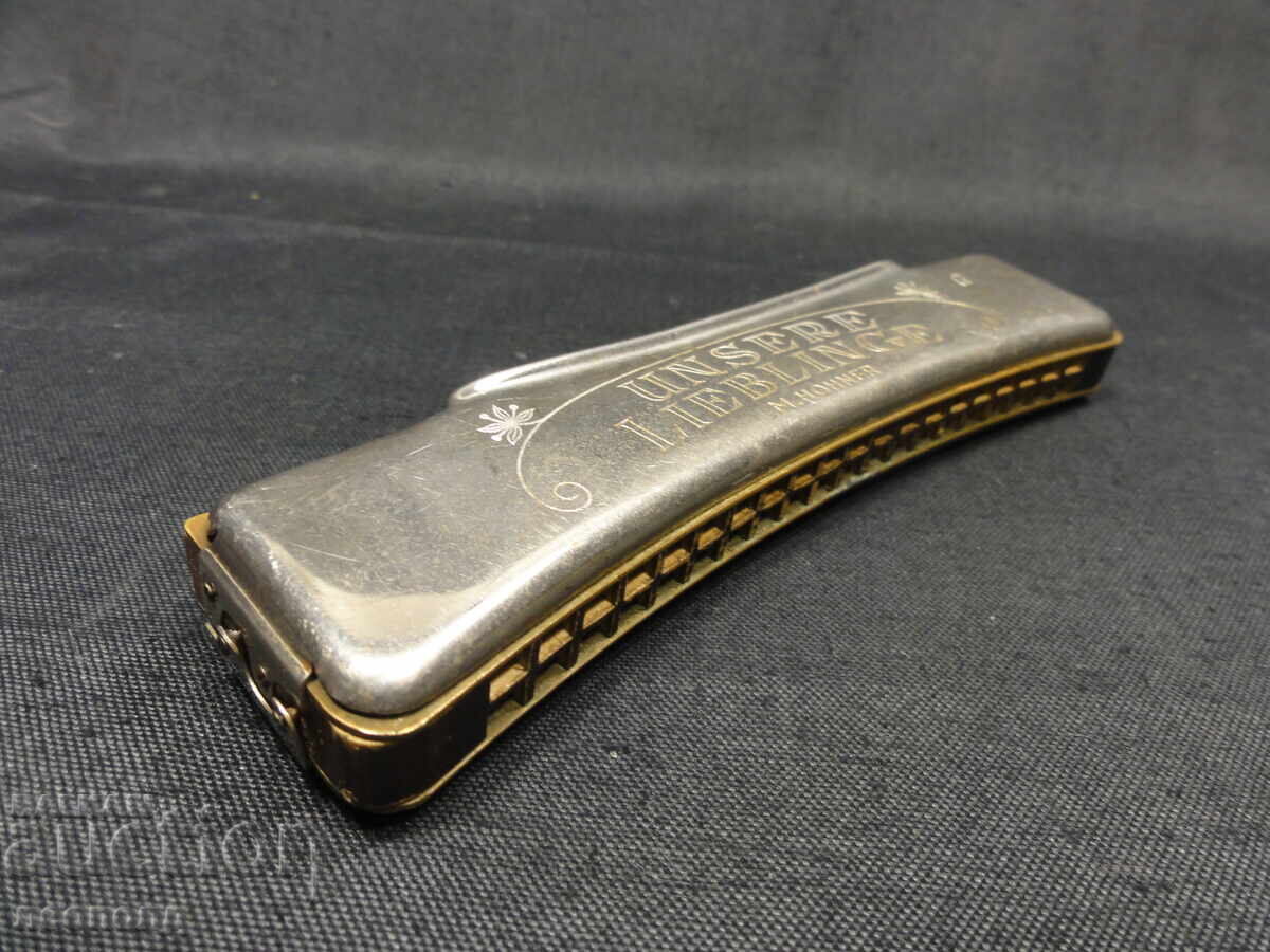 Auction  OLD RETRO MOUTH HARMONICA HOHNER UNSERE LIEBLINGE GERMANY