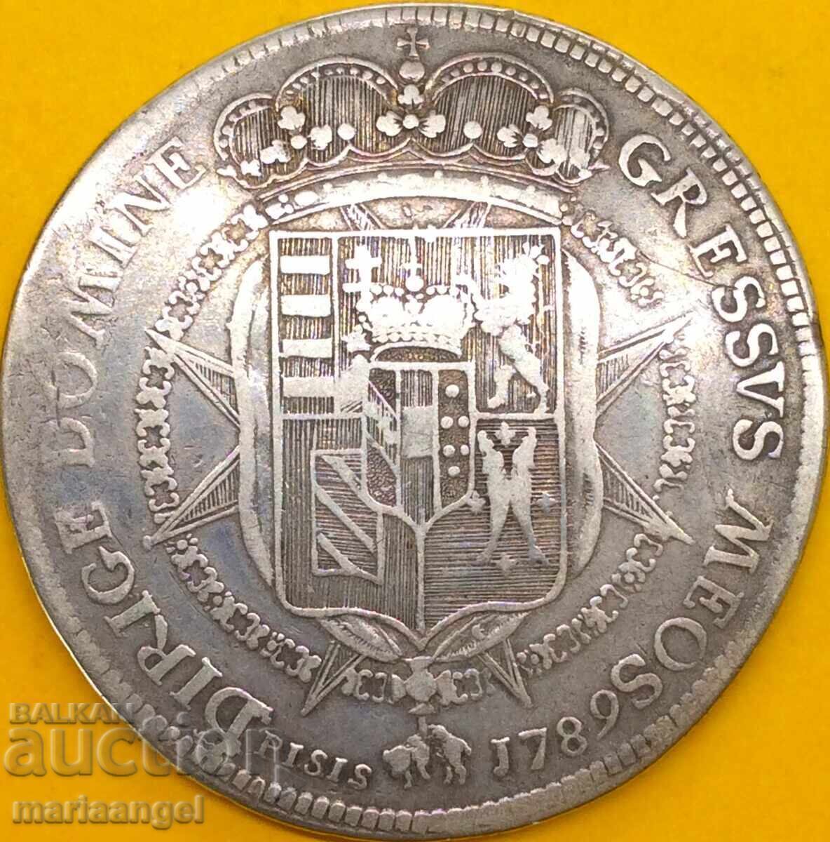 Παράδοση Francescone - Scudo da 10 Paoli 1789 Pietro Leopoldo Ιταλία Παράδοση Francescone - Scudo da 10 Paoli 1789 Pietro Leopoldo Ιταλία