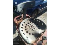 Retro seat from a cannon, tractor