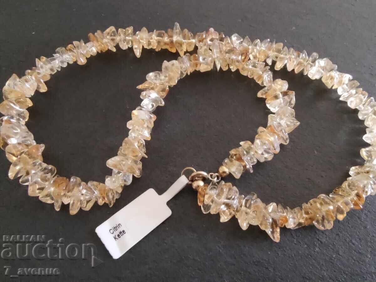 Colier, lănțișor, bijuterii pietre naturale, Citrin, 3.09.2025 cu preț 69.00 BGN | € 35.28 Colier, lănțișor, bijuterii pietre naturale, Citrin, 3.09.2025 cu preț 69.00 BGN | € 35.28