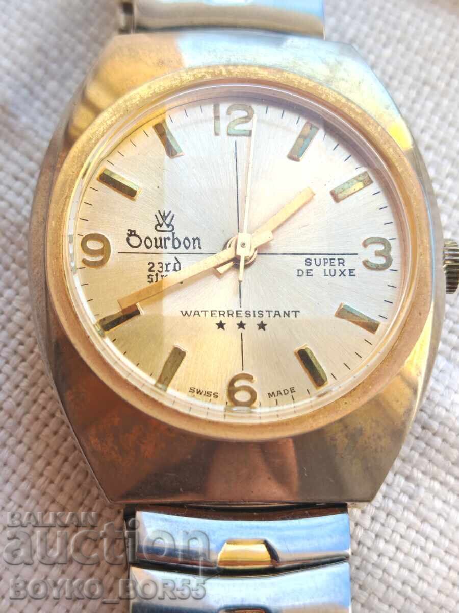 Δημοπρασία Σπάνιο Αυθεντικό Ελβετικό Ανδρικό Ρολόι Χεριού BOURBON Δημοπρασία Σπάνιο Αυθεντικό Ελβετικό Ανδρικό Ρολόι Χεριού BOURBON