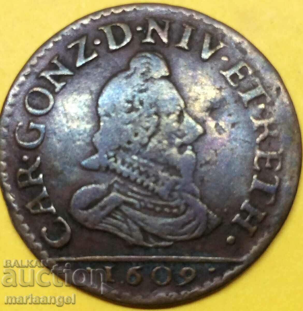 France Liard Carl di Gonzaga 1609 med
