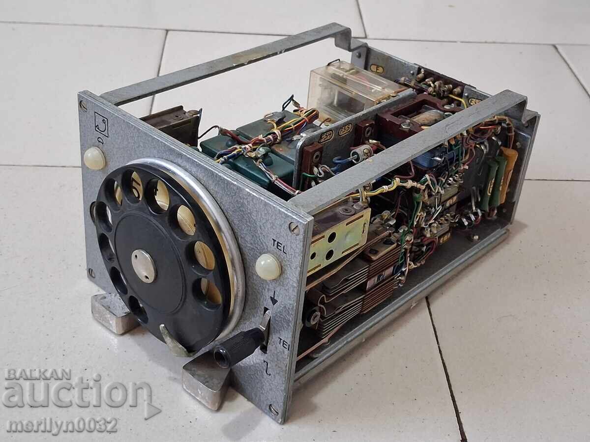 Auction  Old telephone set dial telephone