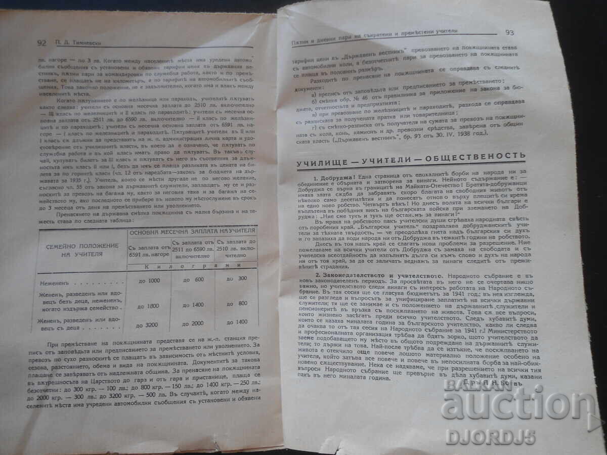 Аукцион Български учителъ, Кн. 2, 1940-1941 год.