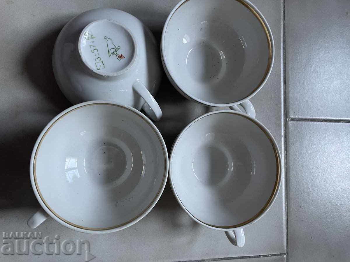 Bowls - 4 pieces, fine porcelain, Dulevo