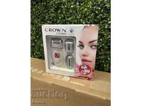 Epilator Crown CLD-6643, 2 speeds, 3 attachments - new
