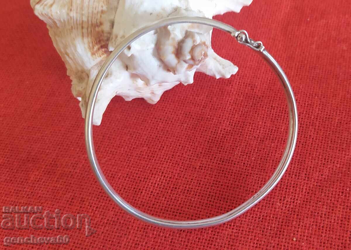 Αρχαίο κομψό ασημένιο βραχιόλι - 5