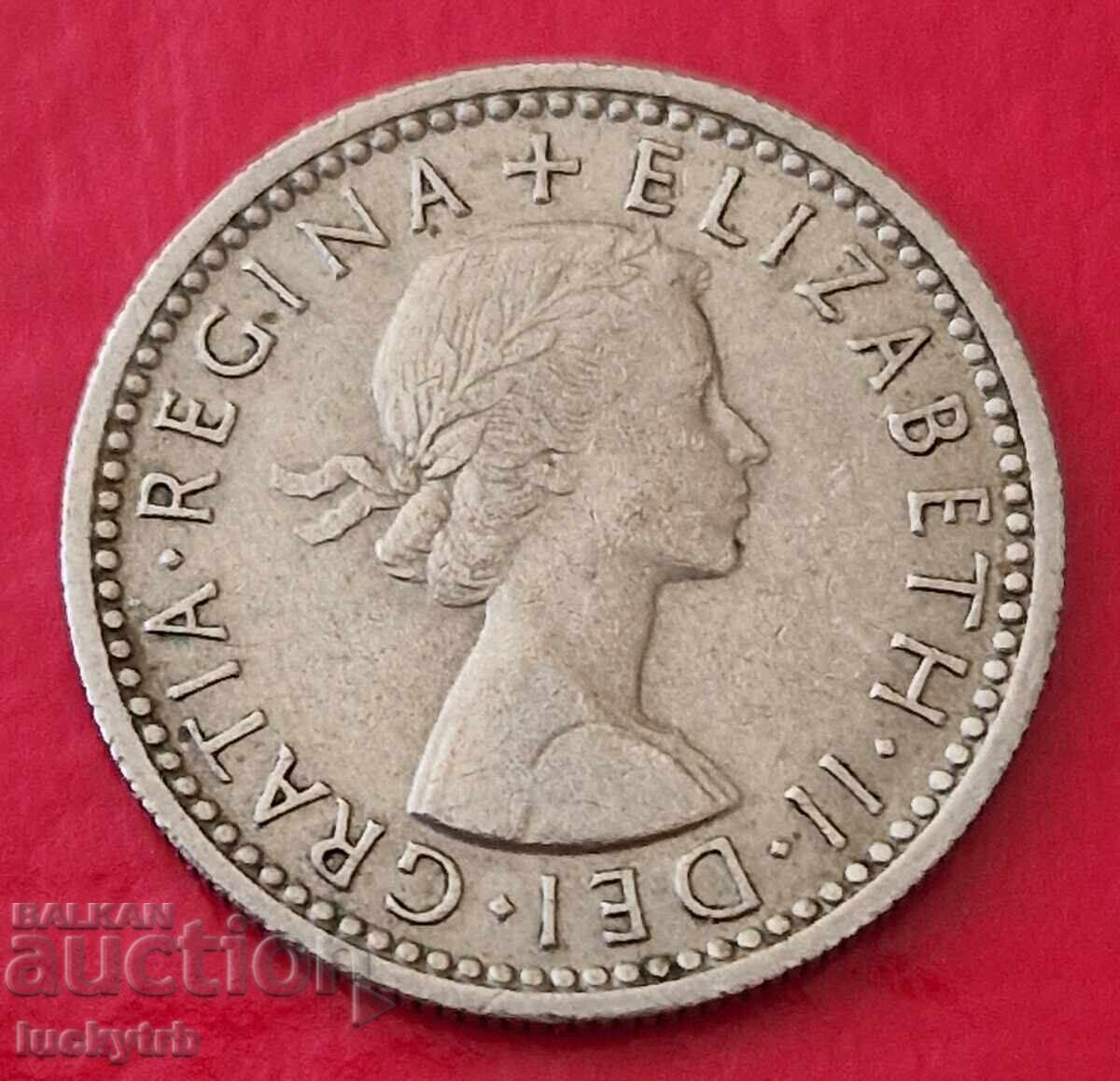 6 pence 1957 - Marea Britanie cu preț € 0.60 | 1.17 BGN
